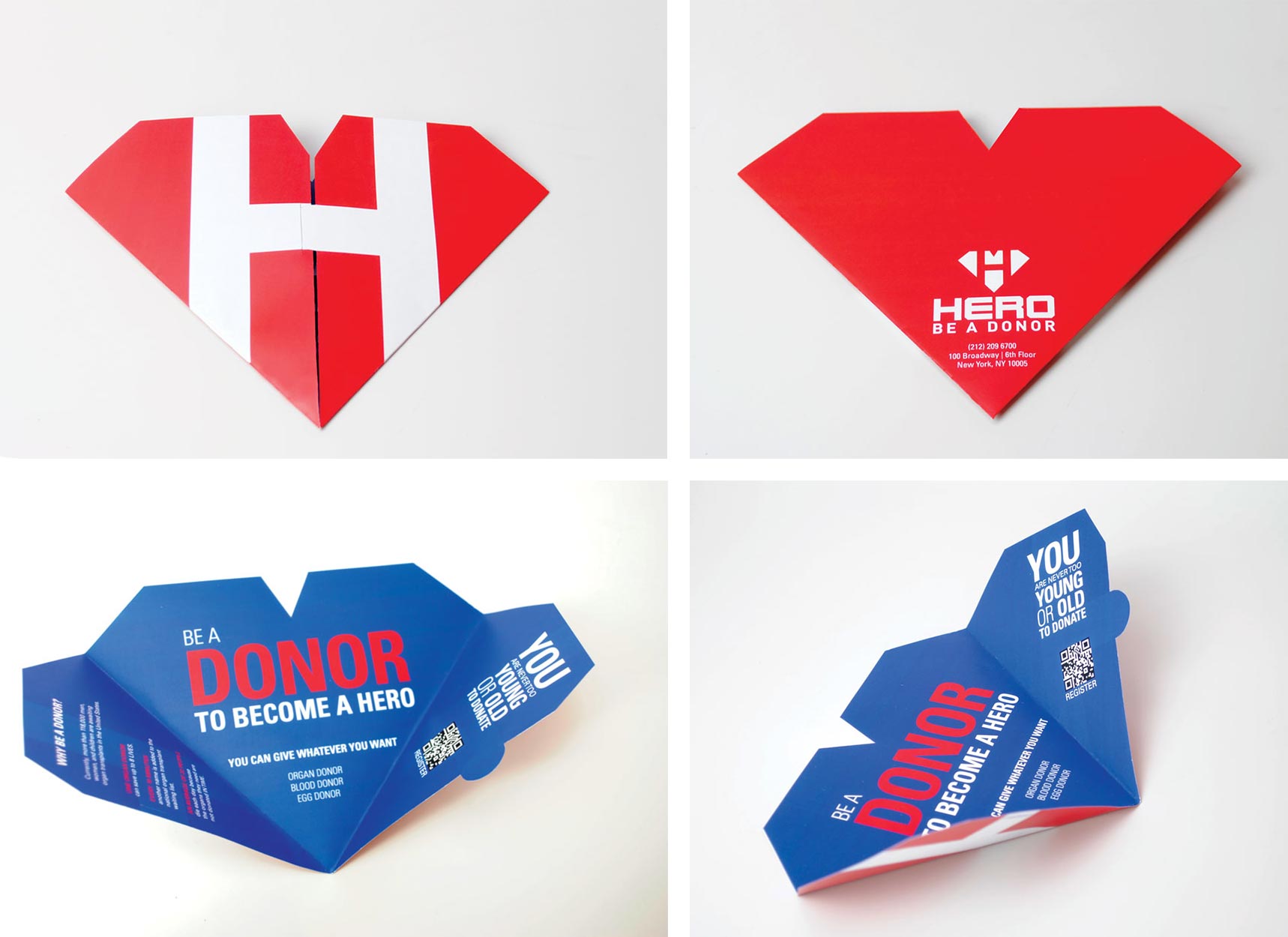 Hero Collateral: Mailer Front, Back and Inside view