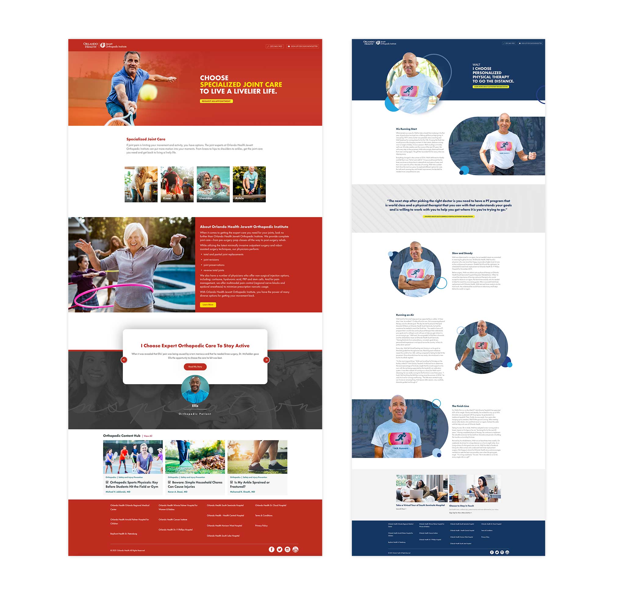 Orlando Health Landing Pages